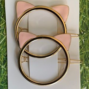 Cat Barrettes 2 piece